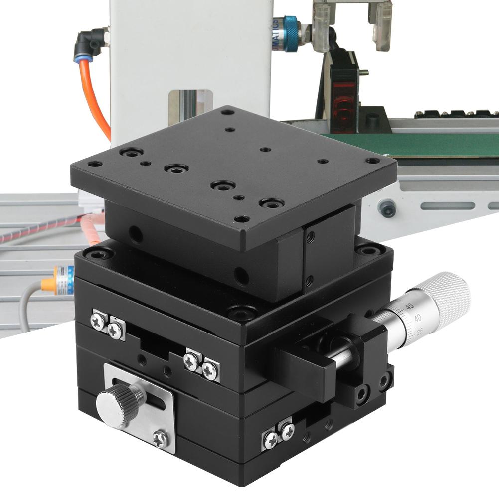 SEMXYZ 60 XYZ Микрометрическая платформа для точной настройки Линейный столик с подшипниковой опорой Настроечный скользящий столик 60*60мм