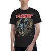JOISOMI Мужская футболка RATT 80-х Рок Мужская футболка с круглым вырезом и коротким рукавом Модная повседневная легкая футболка для тренировок