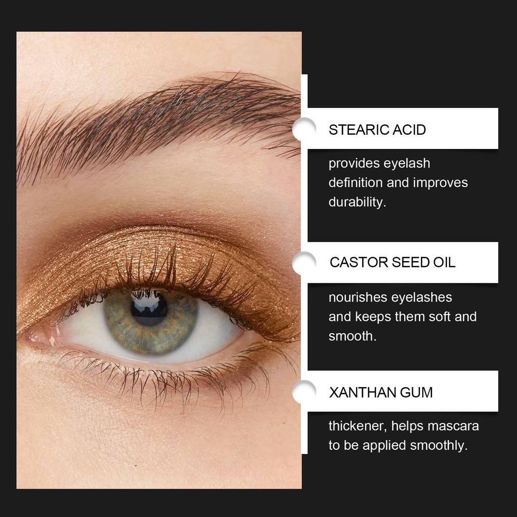 Тушь для ресниц коричневая густая длинная подкручивающая натуральная стойкая несмываемая водостойкая и устойчивая к поту 7 мл