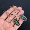 Серьги из медной проволоки 999 пробы с изумрудом, Ювелирные изделия с драгоценными камнями ручной работы, Подарки для жены, Совершенно новые серьги