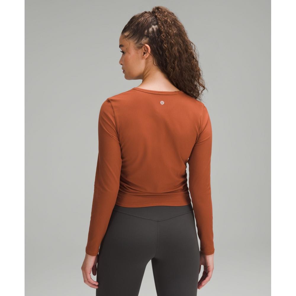 Lululemon All It Takes Ribbed Nulu Long Sleeve Shirt Sable
