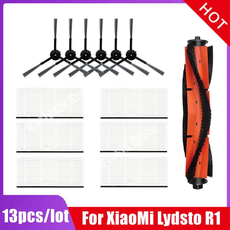 For Xiaomi Lydsto R1 R1A Accessories Spare Parts Robot Vacuum Cleaner Replacement Main Brush HEPA Filter Side Brush Mop Rags