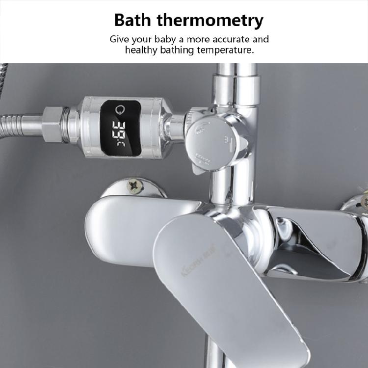 Светодиодный дисплей Домашний термометр для душа с водой Электрический монитор температуры воды