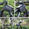 Bicycle Frame Front Tube Bag Waterproof Screen Cycling Bag Touch Mobile Phone Case Holder