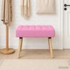 Channel Tufted Bench Pink 60 x 40 x 45 cm Fabric