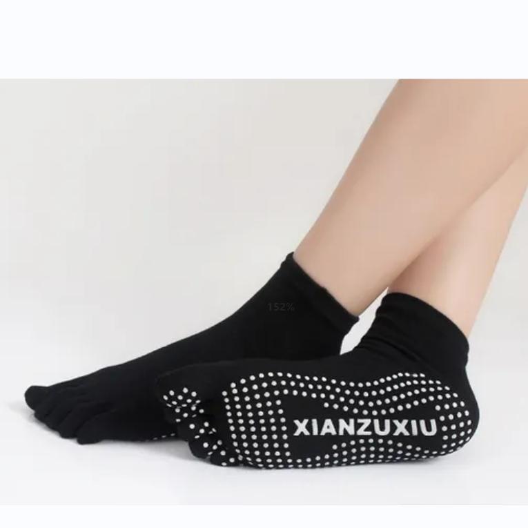 1 Pair Womens 5 Toes Yoga Gym Dance Sport Exercise Non Slip Massage Fitness Warm Socks