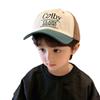 Дышащая детская бейсбольная кепка с вышивкой и козырьком, повседневная фуражка