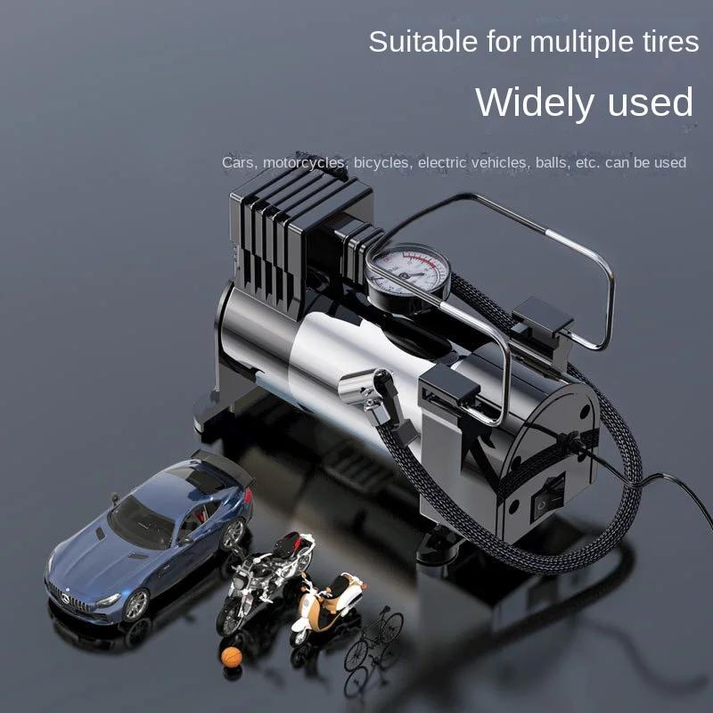 140PSI 12V Автомобильный шинонасос Тяжелый электрический воздушный компрессор Автомобильный насос для накачивания Насосы для накачивания транспортных средств с манометром