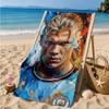 Haaland's Number 9 Journey Beach Towel, Quick-drying, Easy to Care for, Suitable for Both Fitness and Beach Vacations,Sports Essential