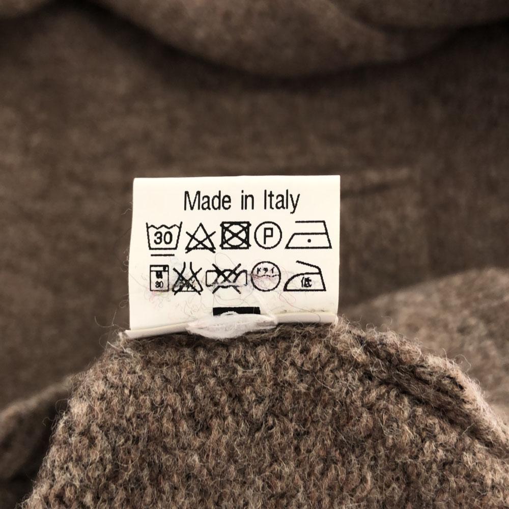 CROSSLEY Made in Italy Wool Blend Long sleeve knit cardigan M Brown Men's Used