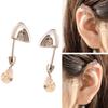 Трендовые серьги-каффы с кошачьими ушками из титановой стали, пирсинг козелка уха, аксессуары с цирконом, женские украшения