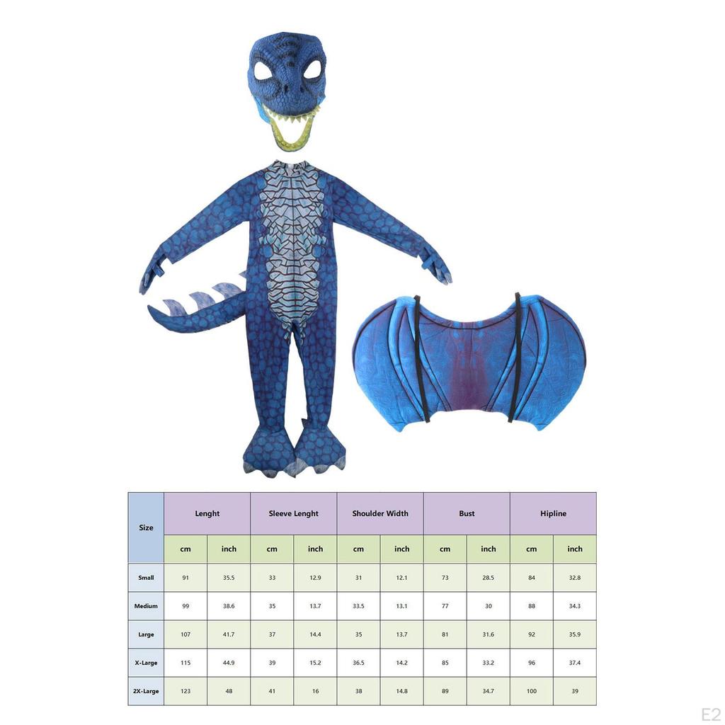 Детский костюм динозавра с хвостом, крыльями и маской, костюм дракона, подарок для детей для сцены
