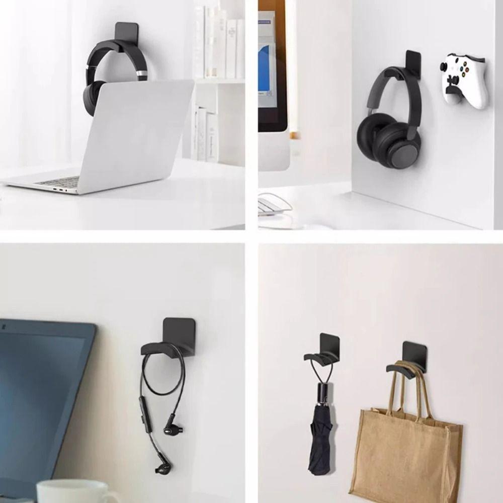 Adhensive Headphone Hook Wall-mounted Earphone Display Stand Headphone Stand for Gaming Headsets
