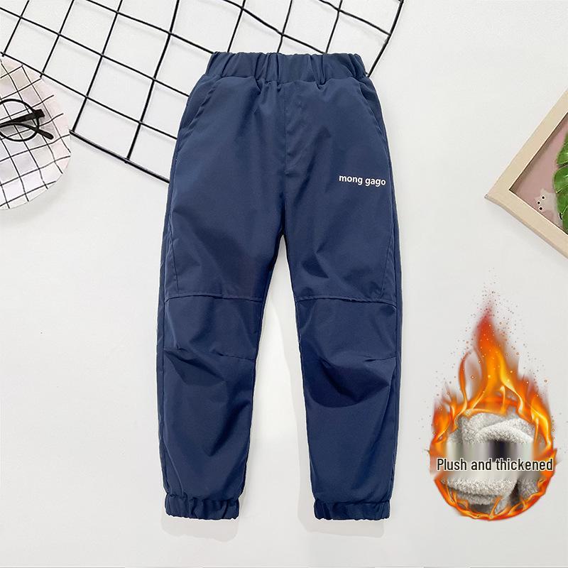 Мужские ветрозащитные флисовые походные брюки - Водонепроницаемые, дышащие, повседневные софтшелл для осени/зимы