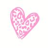 1pc Heart Shaped Leopard Print Car Stickers for Auto Rear Window Windshield Rearview Mirror Bumper Decors Motorcycle Body Decals