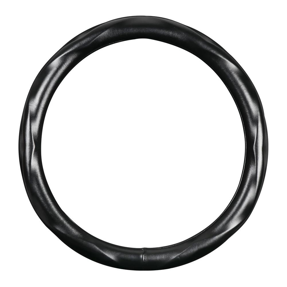 Чехлы на руль автомобиля Воздухопроницаемые Противоскользящие Искусственная овчина ультратонкие впитывающие пот рулевые колеса Аксессуары для автомобилей