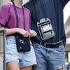 Сумка для паспорта с перекрестным ремешком, блокирующая RFID, удобная, вместительная, для путешествий на шее, для использования на открытом воздухе