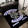 1 шт. Ковер Sons of Anarchy Michigan MC, противоскользящий, из полиэстера, напольный коврик для офиса, спальни