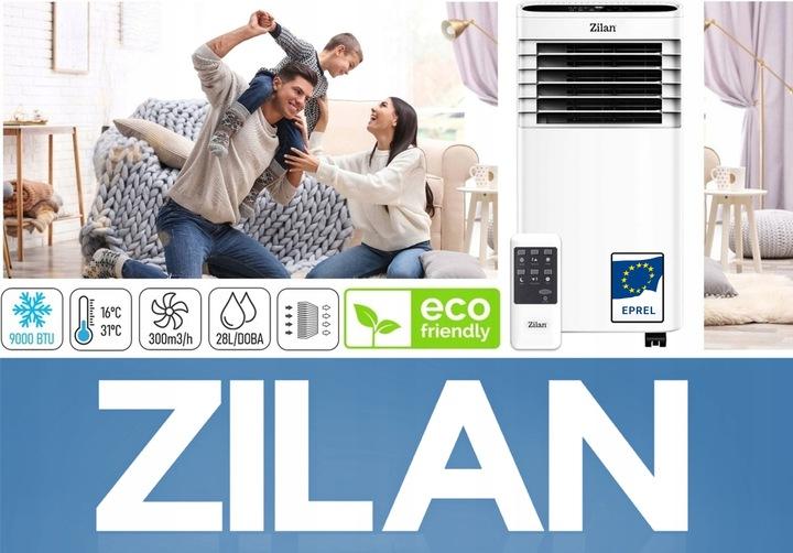 Klimatyzator Przenośny 4W1 Rękaw W-Lock 2,6Kw 9000Btu Pilot + Aplikacja