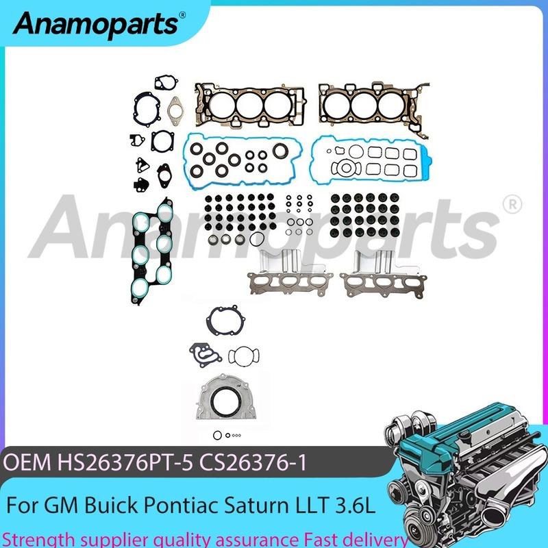 Engine Part Full Gasket Set Fit 3.6L V6 GAS For GM Buick Chevrolet Cadillac Pontiac Saturn LLT LY7 3.6L 2009-2016 OEM CS26376-1