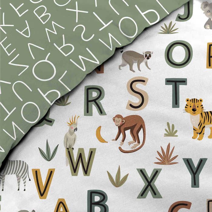 Housse de couette + 1 taie 140 x 200 cm Lion