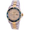 Pro Diver Gold-Tone Stainless Steel Champagne Dial Quartz 30022 100M Men's Watch