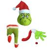 Очаровательные рождественские украшения Гринча Пушистая зеленая нога и голова Набор елочных игрушек