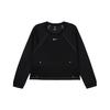 Pro Luxe Sports Training Knit Pullover Crewneck Sweatshirt Women Sweatshirt Black CU5746-010