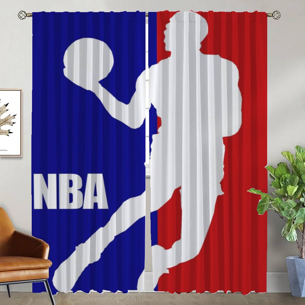 Шторы от комаров для гостиной N-NBA Blackout Curtain Partition Home Interior Curtains 2 Pieces Shades Kitchen Elegant