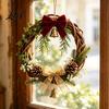 DIY Floral Craft Supplies Natural Rattan Wreath Frame, Vine Rings for Crafts, Twig Base Wreaths Christmas Arrangement Farmhouse Wall Hanging