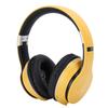 Наголовная беспроводная Bluetooth-гарнитура Складные стерео спортивные наушники Поддержка режима радио(желтый )