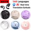 Беспроводные наушники BT AI с функцией перевода в реальном времени, 144 языка, наушники-переводчики для туристического бизнеса