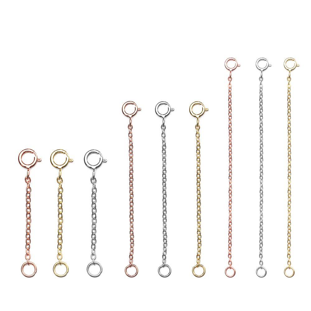 Findings & Components Jewelry Accessories DIY for Bracelet Necklace Extender Safety Chain Extender