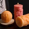 Цилиндрическая форма тисненая форма для свечей силиконовая форма круглая для предложения свадьбы поделки