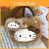 Плечевая сумка Hello Kitty в ретро-стиле с леопардовым принтом, из ПУ-материала, для повседневного использования