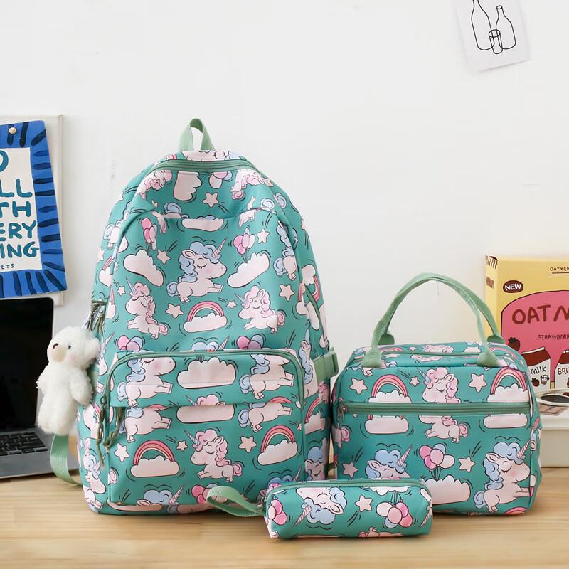 Sailrna Cartoon 3-Piece School Backpack Set