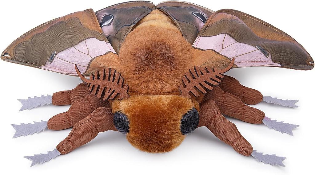 ZHONGXIN MADE Ginkgo Moth Plush Toy, Lifelike Ginkgo Moth Stuffed Animal 11-Inch, Realistic Soft Large Moth Plush Model Toy, Unique Plush Gift