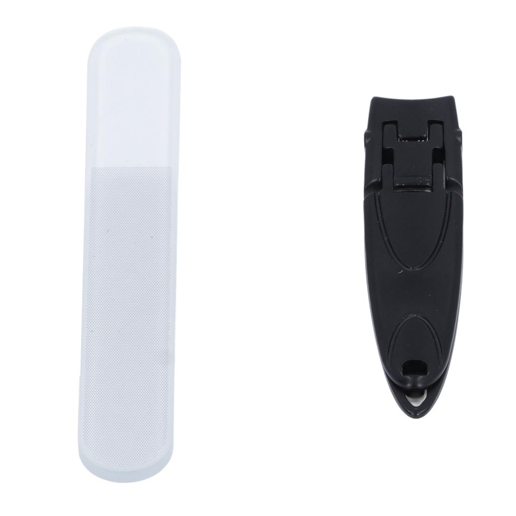 Набор щипчиков для ногтей Профессиональный набор с пилкой для предотвращения разбрызгивания Ультратонкий портативный из нержавеющей стали T