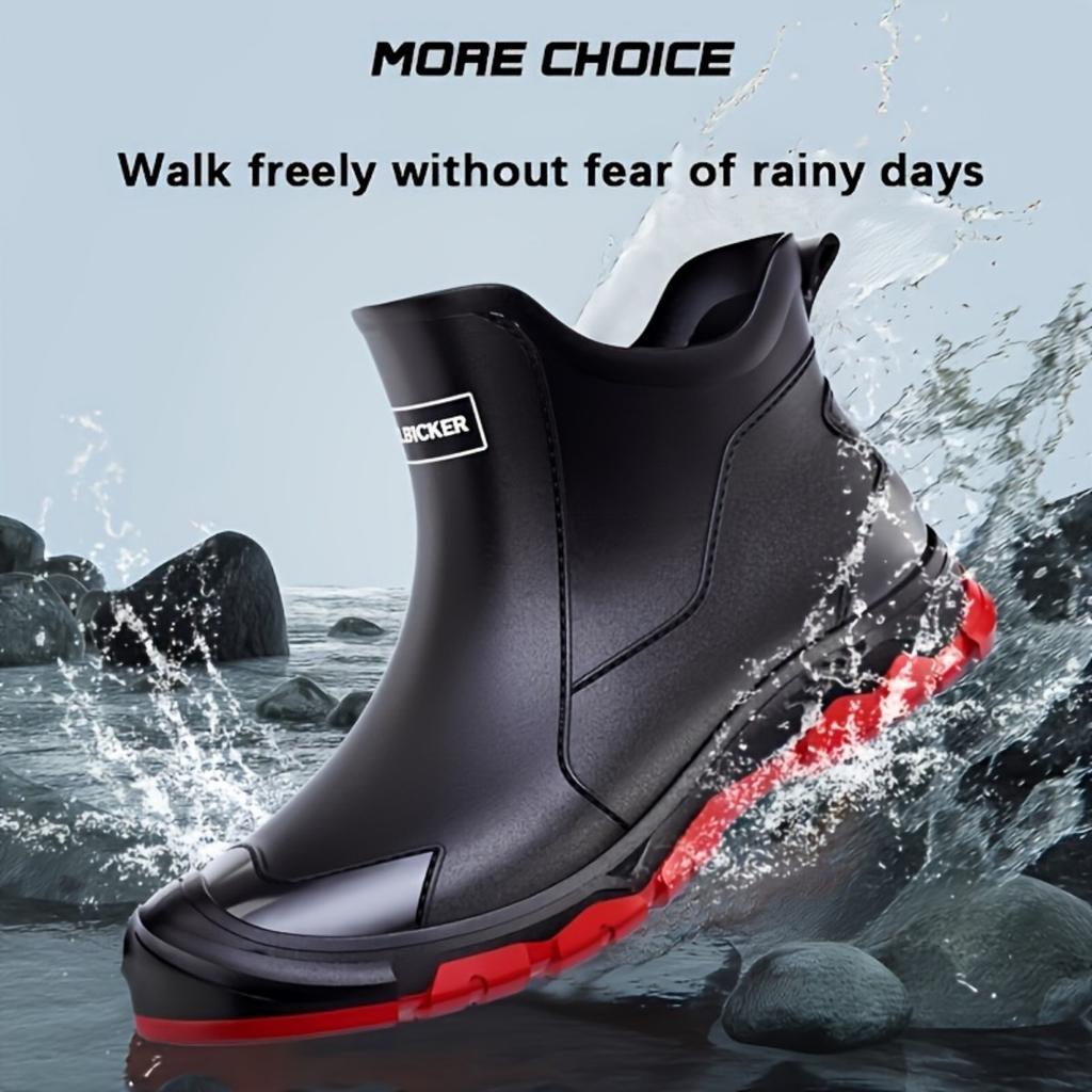 Женские и мужские модные резиновые сапоги, дождевые сапоги, высококачественные, водонепроницаемые и нескользящие дождевые сапоги, водные сапоги, садовая обувь, обувь для рыбалки
