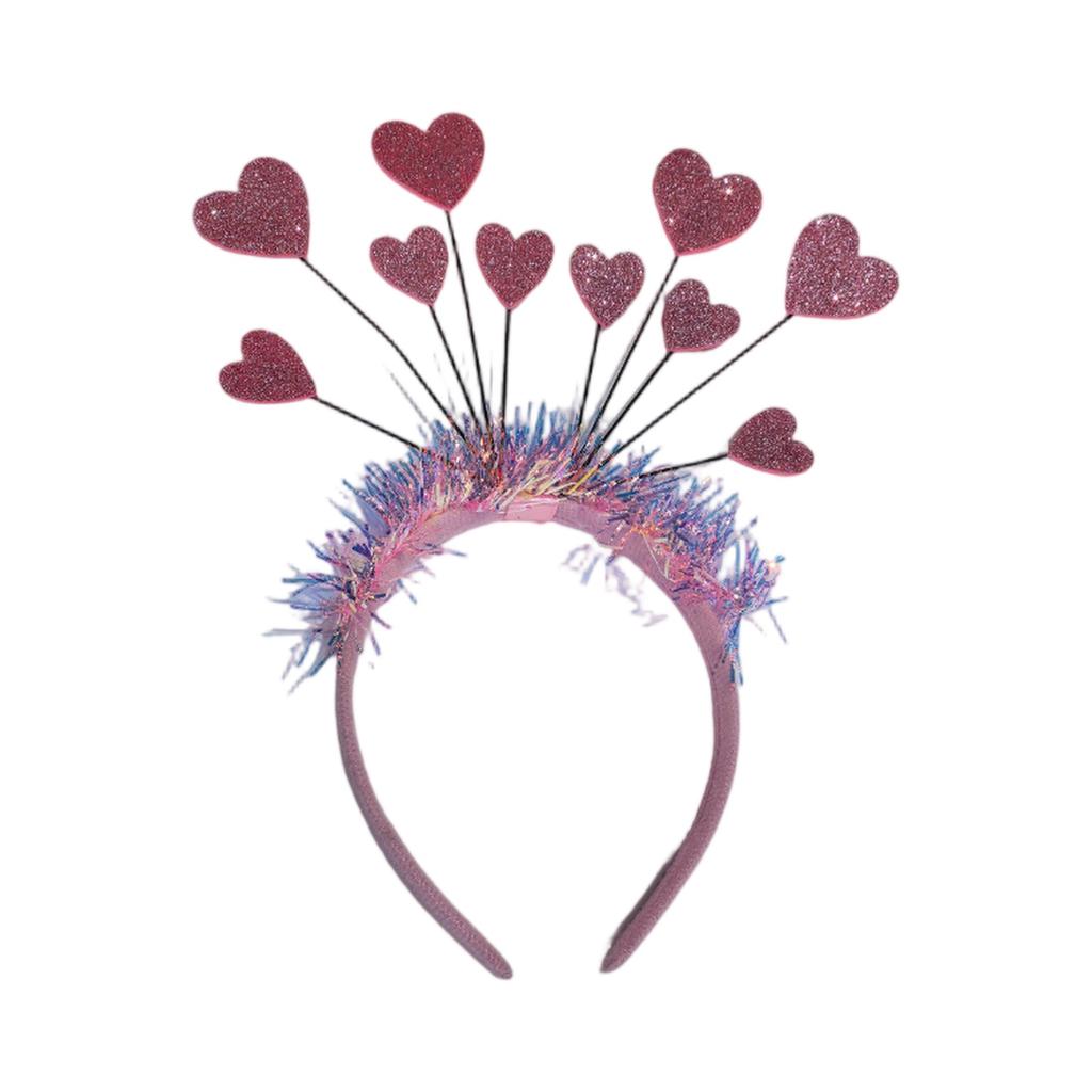 Представляем наш праздничный ободок с сердечками из пайеток на День святого Валентина