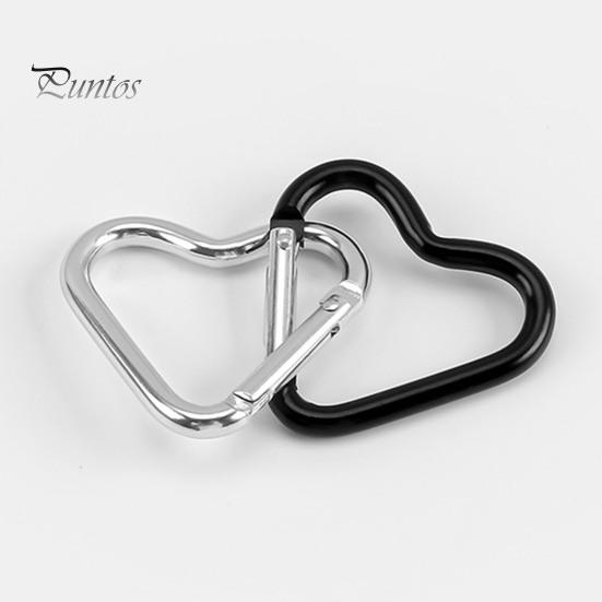 20 шт. карабин в форме сердца, прочный алюминиевый брелок, зажим, пружинный крючок, пряжка для рюкзака, бутылка для воды, аксессуары для кемпинга на открытом воздухе