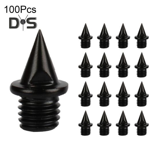 100 шт. шипов для беговых лыж из углеродистой стали, шипы для беговых и кроссовых кроссовок с ключом для шипов для спринтерских спортивных кроссовок
