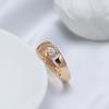Vintage Texture Hollow Spiral Micro Inlay Zircon Fashion Rings for Women Geometric Wedding Party Jewelry