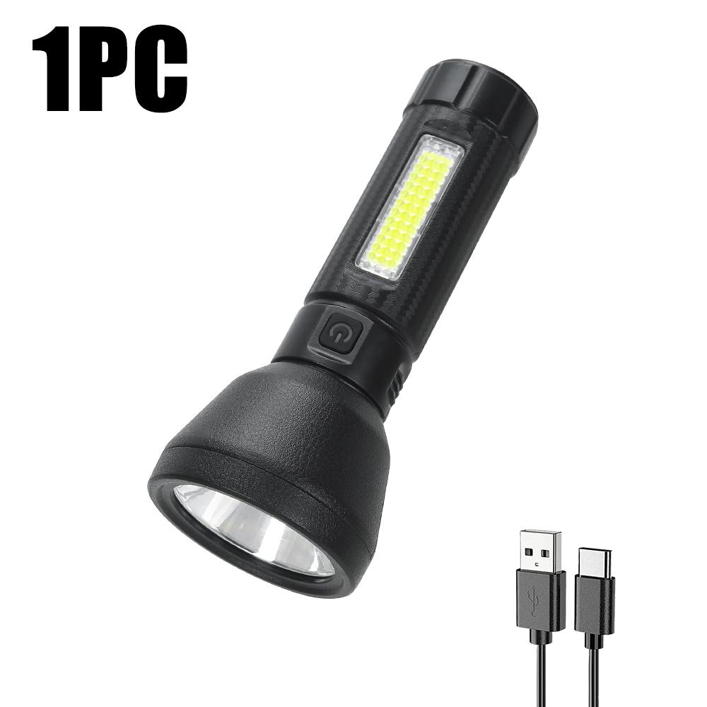Мини-фонарик светодиодный перезаряжаемый фонарик портативный USB-зарядка фонарик для кемпинга на открытом воздухе водонепроницаемый фонарь для рыбалки дальнего действия