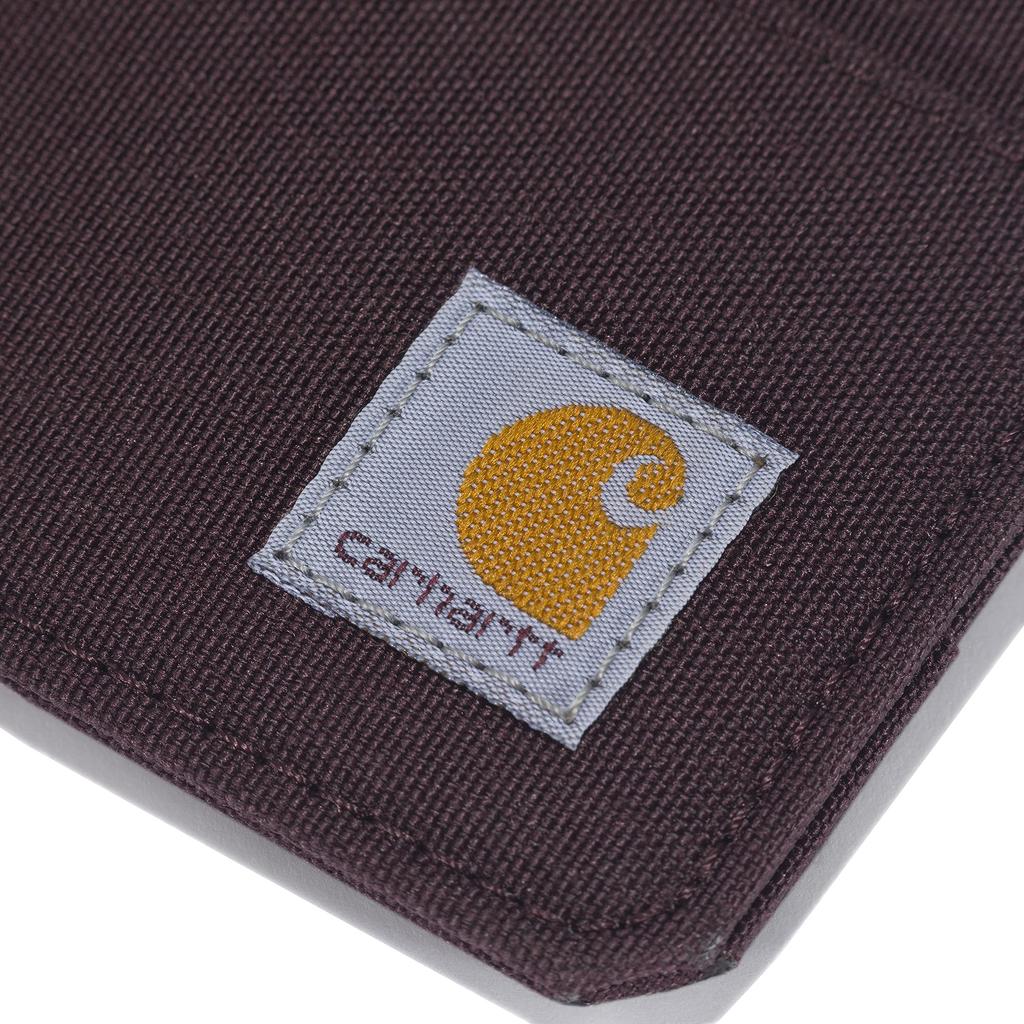 Женский повседневный кошелек-кардхолдер Carhartt из нейлонового дака на молнии, Нейлоновый дак на молнии (Глубокое вино). Один размер, Повседневный нейлоновый кошелек-кардхолдер на молнии с принтом утки