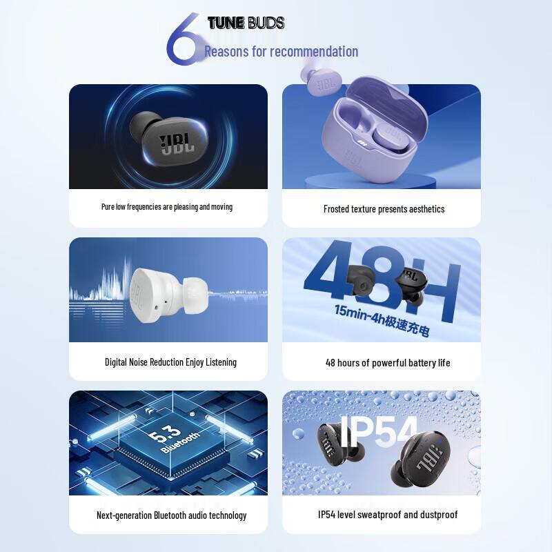 JBL Tune Buds True Wireless Noise-Cancelling Earbuds