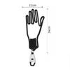 Golf Glove Holder Rack Portable Plastic Gloves Hanger with Key Chain Golf Gloves Supports Gloves Stretcher Stand for Golf Lovers