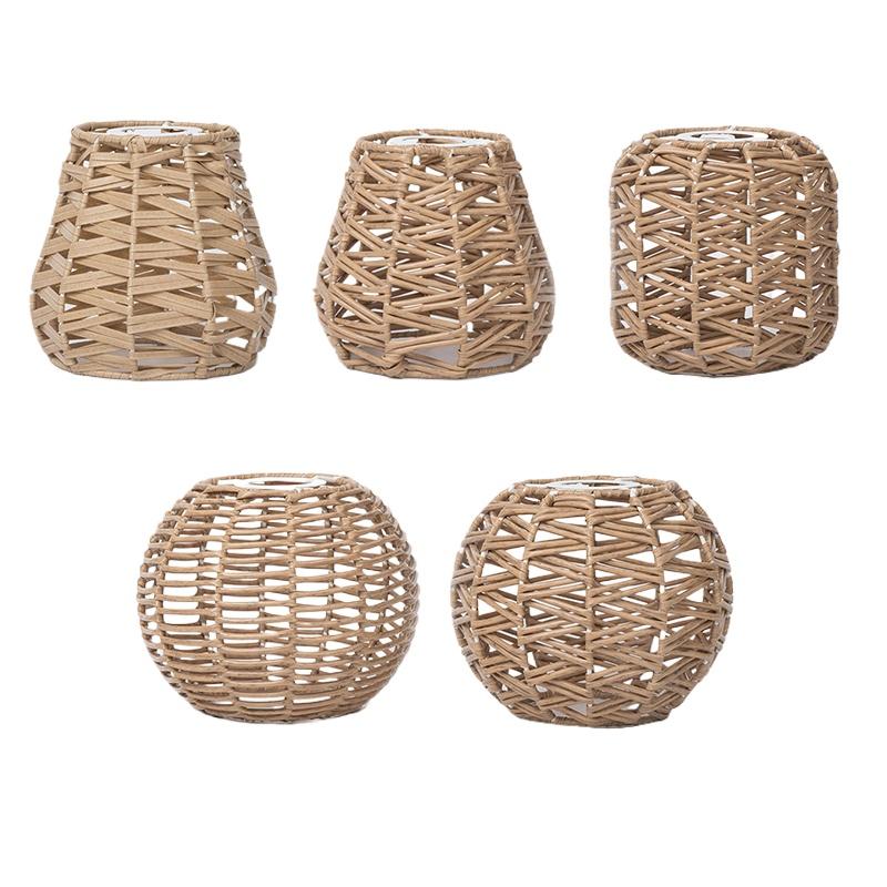 1PC ротанг декоративные винтажные лампы B&B искусственный ротанг плетеный абажур декоративная люстра люстра освещение японский многостильный