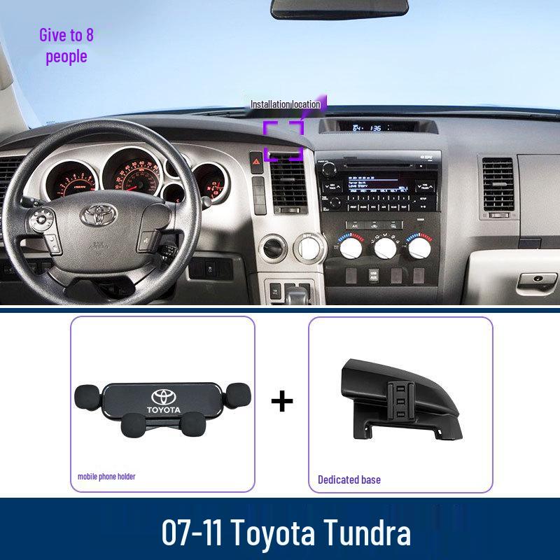 Держатель телефона на консоль Toyota Tundra 07-23, Противоударный кронштейн