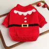 Cozy Christmas Pet Sweater Warm Turtleneck Cat Sweater Fashion Winter Dog Clothes  Holiday Photo